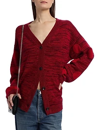 Striped Polka Dot Swan Cardigan