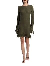 Nora Lite Fringe Knit Minidress