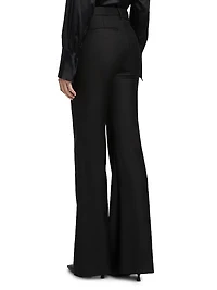 Corette Virgin Wool Boot-Cut Pants