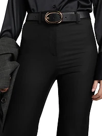 Corette Virgin Wool Boot-Cut Pants