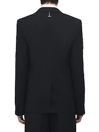 Embellished Wool Tuxedo Jacket