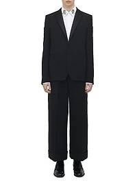 Embellished Wool Tuxedo Jacket