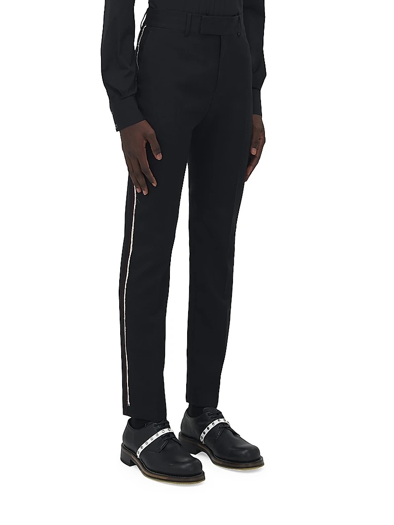 Raw Edge Wool Trousers