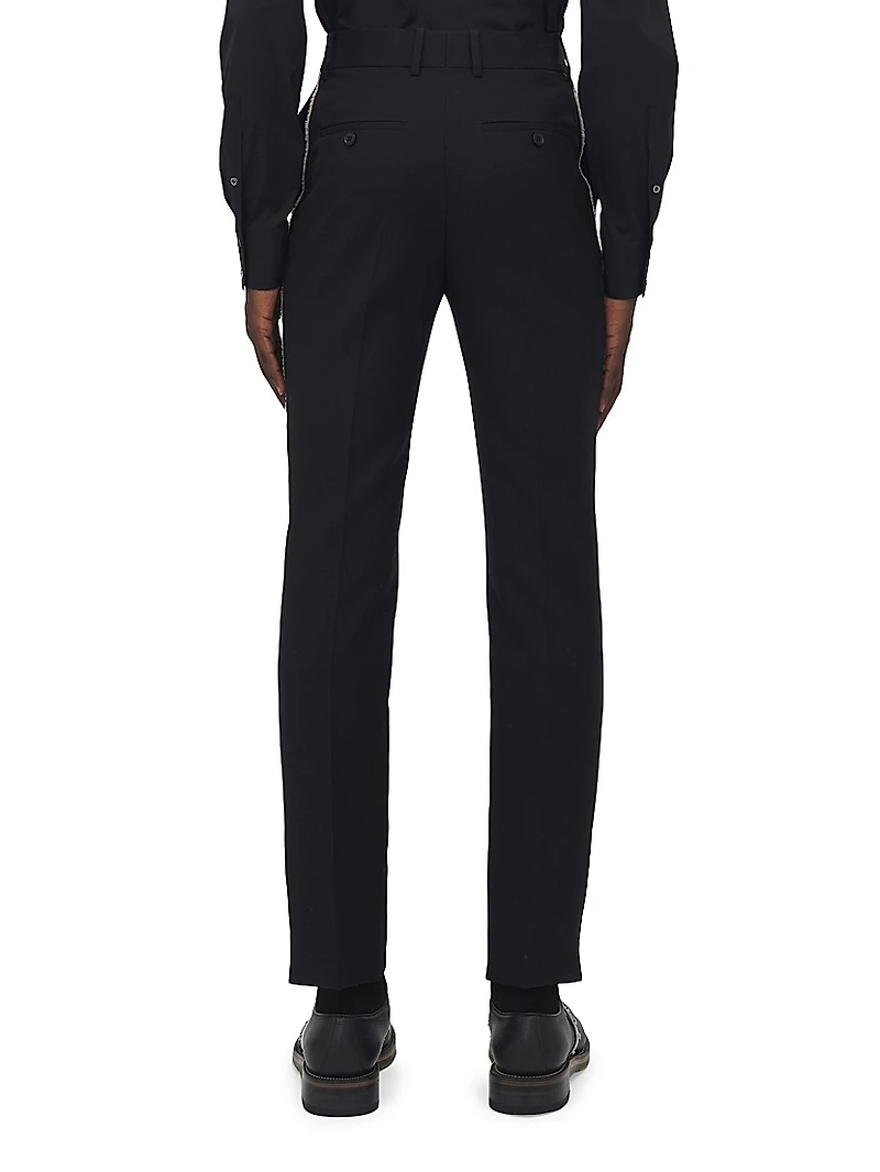 Raw Edge Wool Trousers