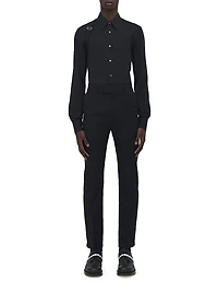 Raw Edge Wool Trousers