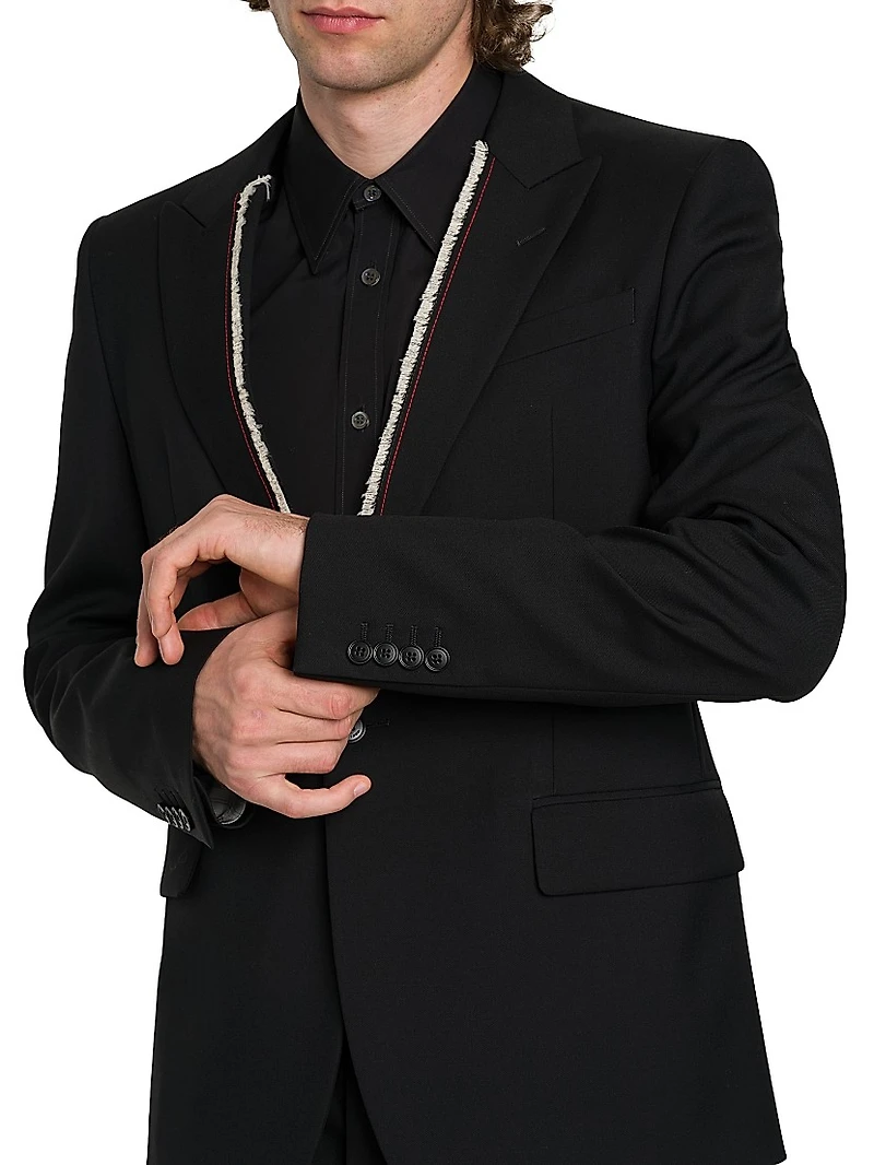 Raw Edge Tailored Jacket
