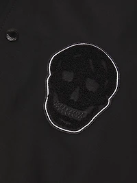 Skull Cropped Bomber Jacket