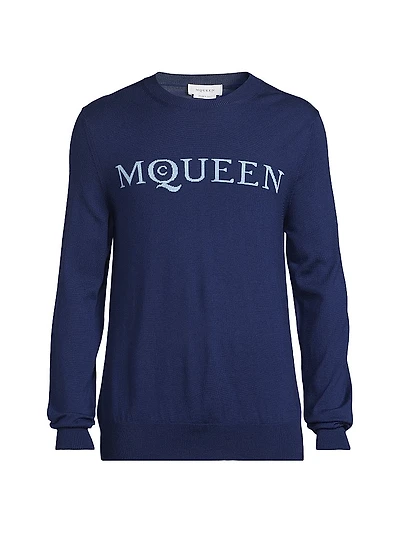 Logo Wool Crewneck Sweater
