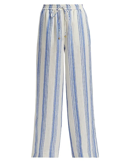 Isabelle Striped Linen Pants