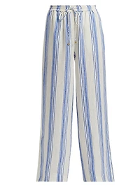 Isabelle Striped Linen Pants