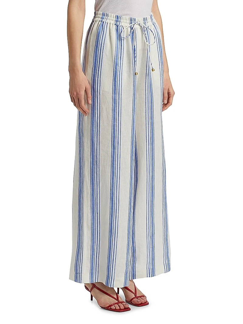 Isabelle Striped Linen Pants