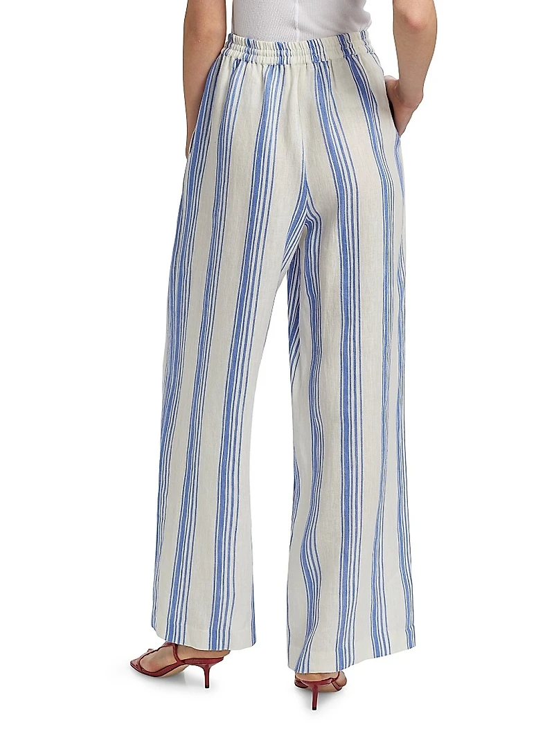 Isabelle Striped Linen Pants