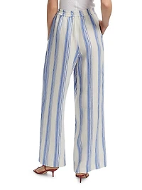 Isabelle Striped Linen Pants
