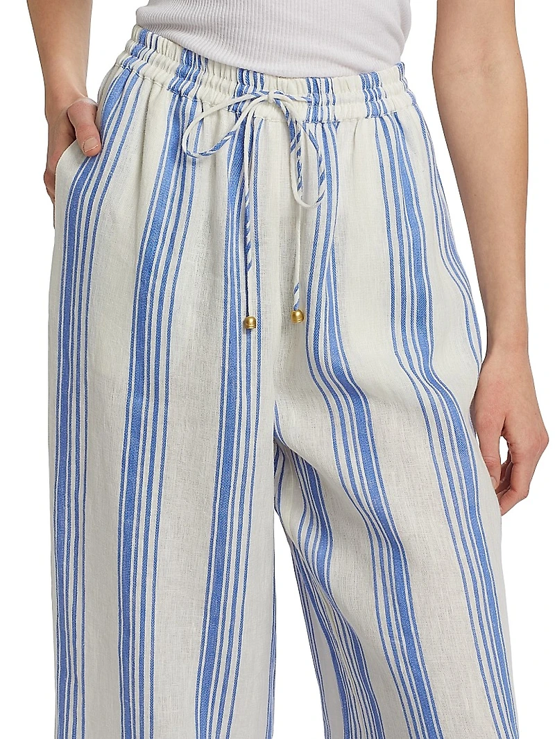 Isabelle Striped Linen Pants