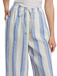 Isabelle Striped Linen Pants