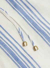 Isabelle Striped Linen Boatneck Top