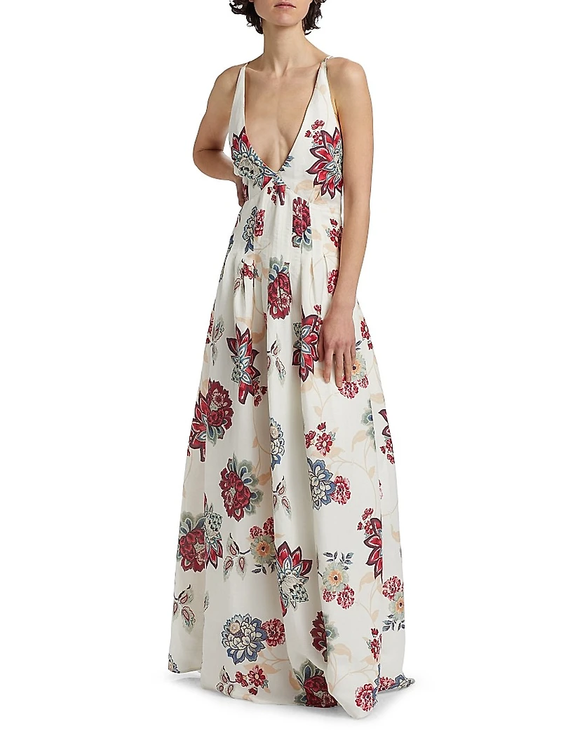 Provence Strappy Maxi Dress