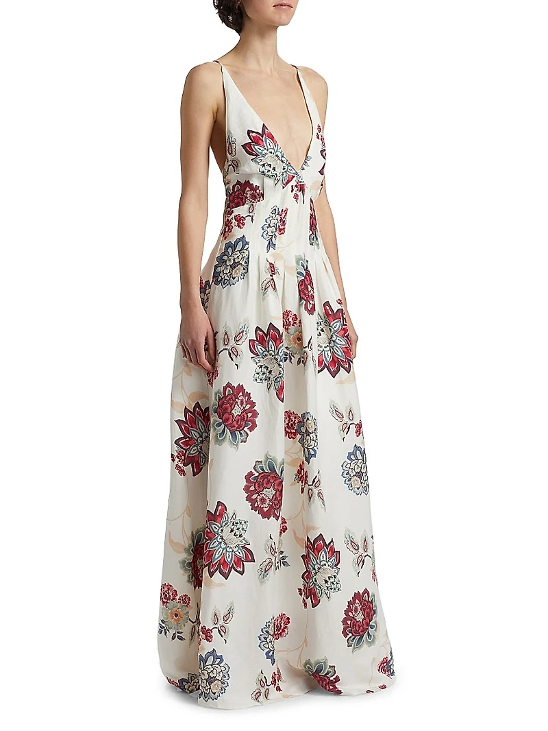 Provence Strappy Maxi Dress