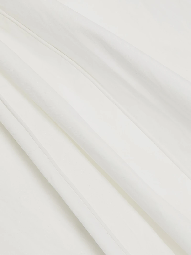 Sylvie Cotton Bubble-Hem Midi-Dress