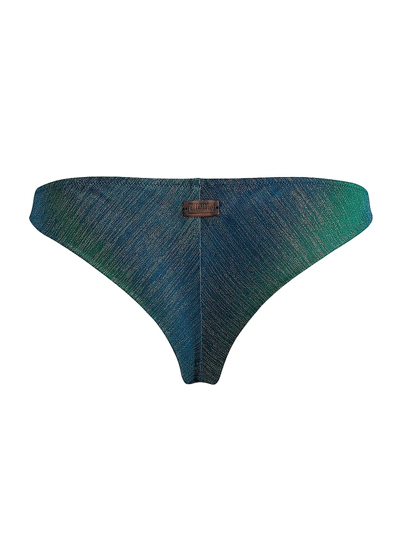 Tanga Rainbow Textured Bikini Bottom