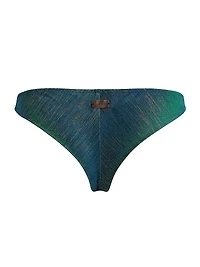 Tanga Rainbow Textured Bikini Bottom