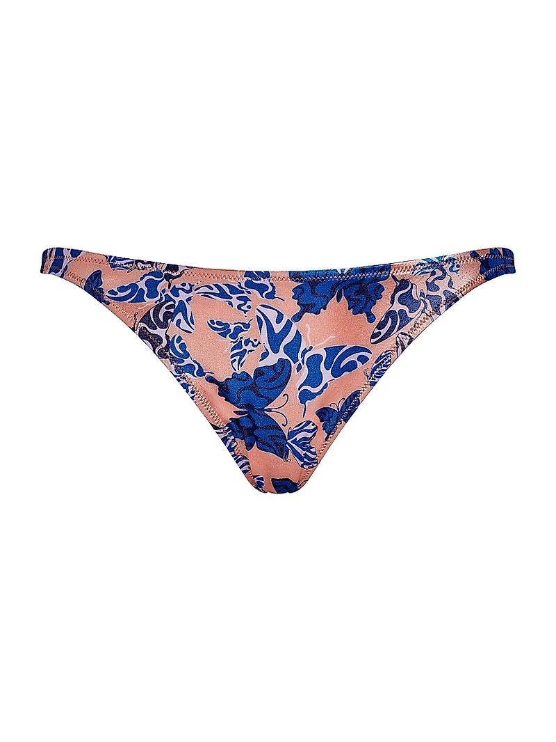 Butterfly Print Bikini Bottom