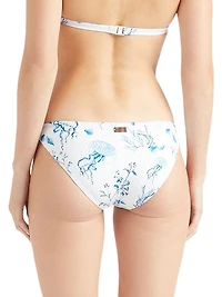 Medusa And Shells Print Brief Bikini Bottom