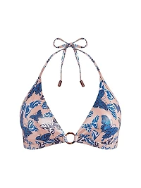 Disco Butterfly Halterneck Bikini Top