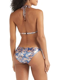 Disco Butterfly Halterneck Bikini Top
