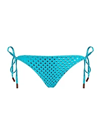 Sequined Side Tie Bikini Bottom