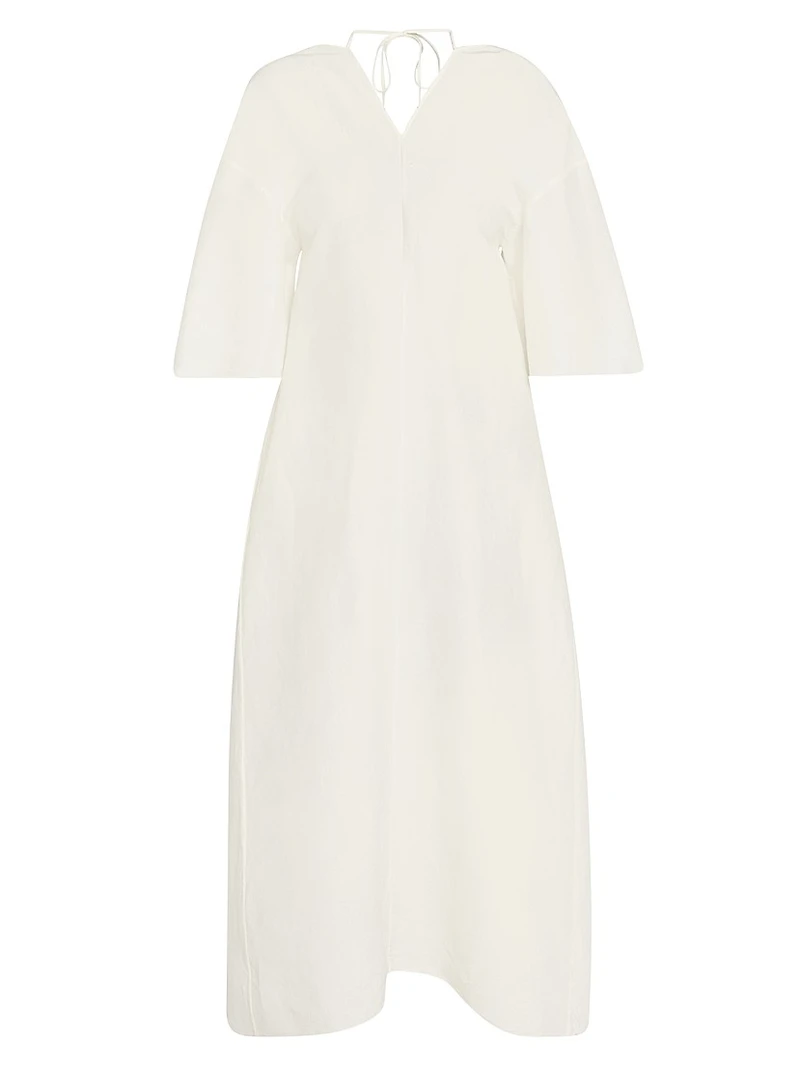 Mia Silk A-Line Maxi Dress