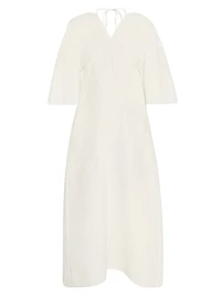 Mia Silk A-Line Maxi Dress