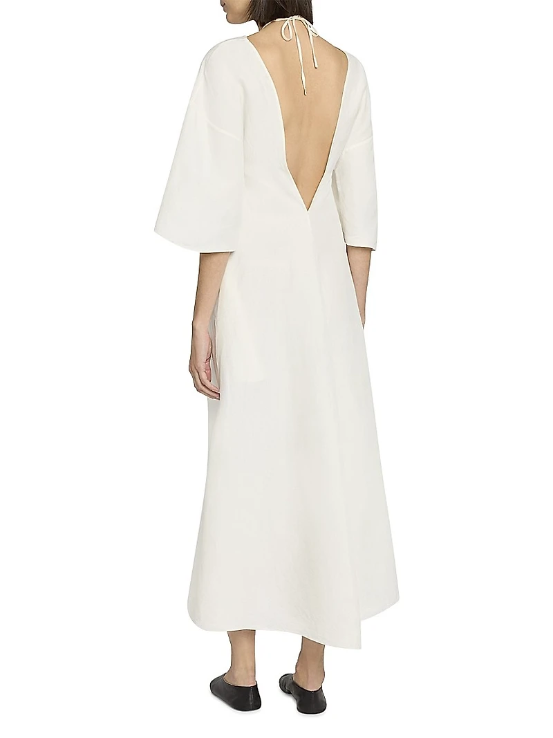 Mia Silk A-Line Maxi Dress