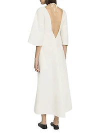 Mia Silk A-Line Maxi Dress