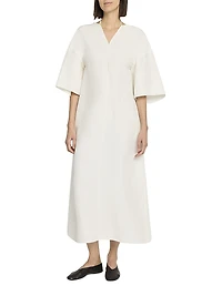 Mia Silk A-Line Maxi Dress