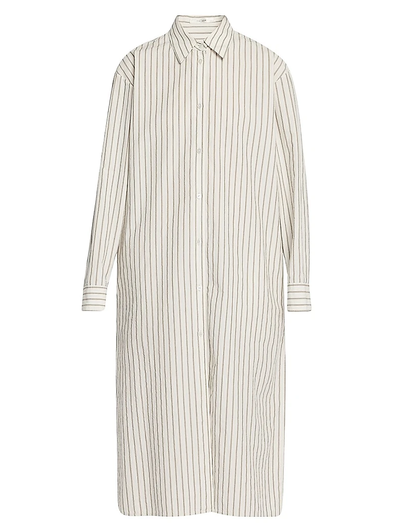 Chihiro Striped Midi Shirtdress