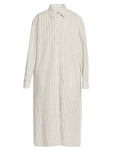 Chihiro Striped Midi Shirtdress
