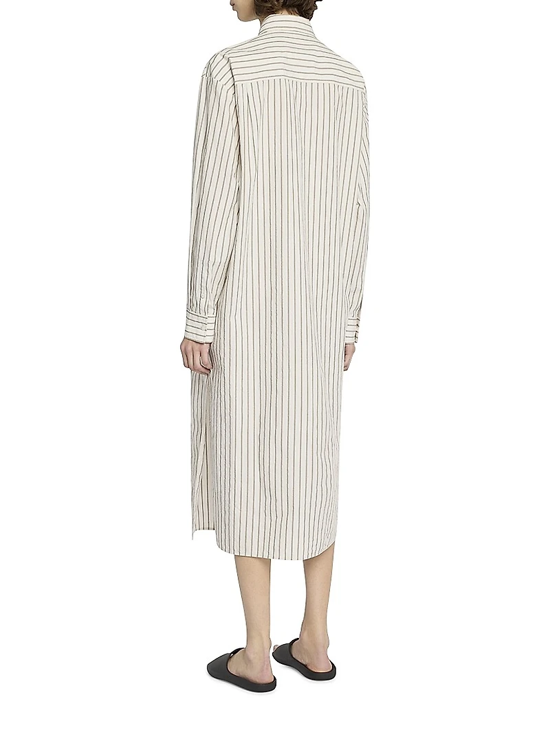 Chihiro Striped Midi Shirtdress