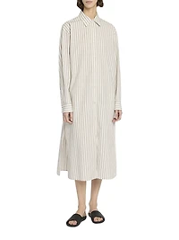Chihiro Striped Midi Shirtdress