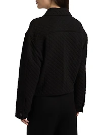 Quilted Cotton-Blend Boxy Jacket