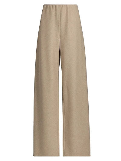 Wool-Blend High-Rise Pants