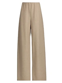 Wool-Blend High-Rise Pants