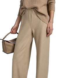 Wool-Blend High-Rise Pants