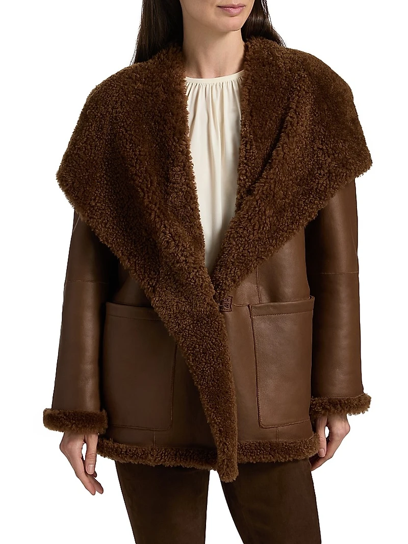 Shearling Hooded Jacket