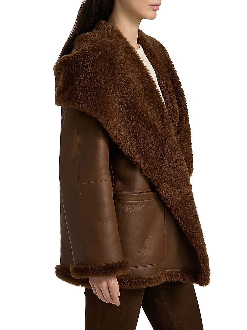 Shearling Hooded Jacket