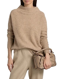 Donegal Cashmere Funnel-Neck Sweater