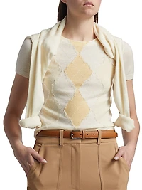 Argyle Wool-Blend Sweater