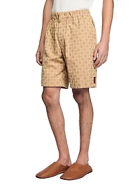Square Cross Jacquard Shorts