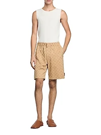 Square Cross Jacquard Shorts