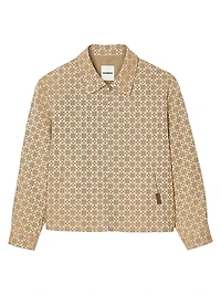 Square Cross Zip-Up Jacket
